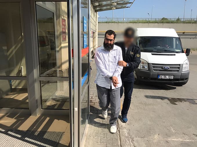 Ebu Hanzala hakim karşısında