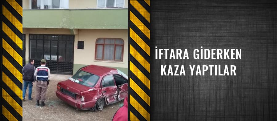 İftara Giden Aile Kaza Yaptı