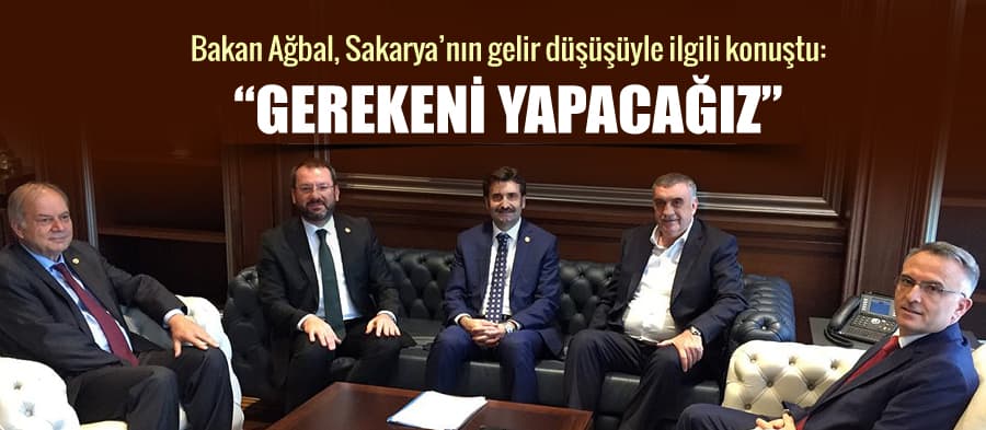 Bakan Ağbal, Sakarya için konuştu: "Gereken yapılacak"