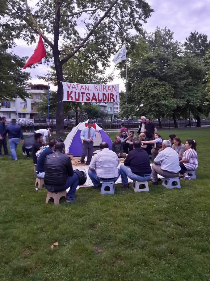 15 Temmuz nöbetini iftar masasında sürdürdüler 