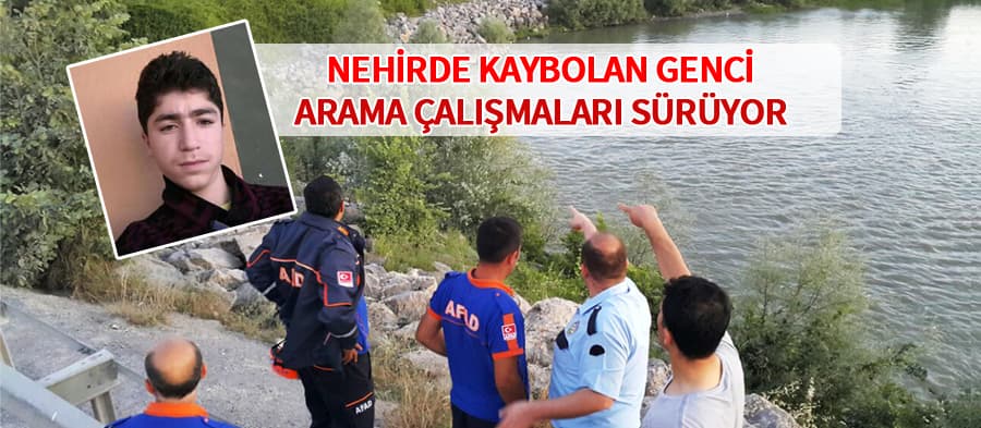 Kaybolan genci arama çalışmaları sürüyor