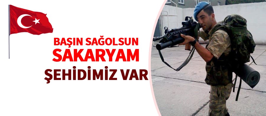 Sakarya'ya şehit ateşi düştü