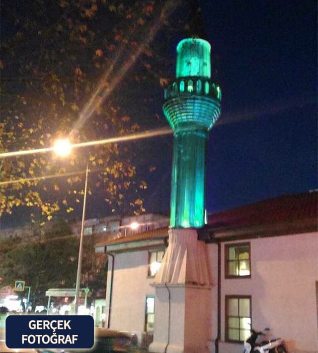 Sakarya'daki caminin fotoğrafına montaj yapıldı