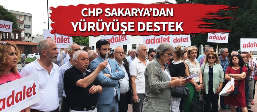 CHP Sakarya'dan yürüyüşe destek
