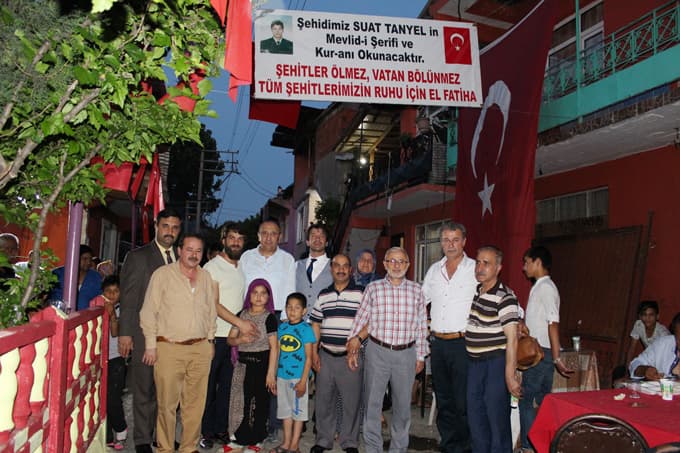 Şehit Suat Tanyel için mevlit okutuldu