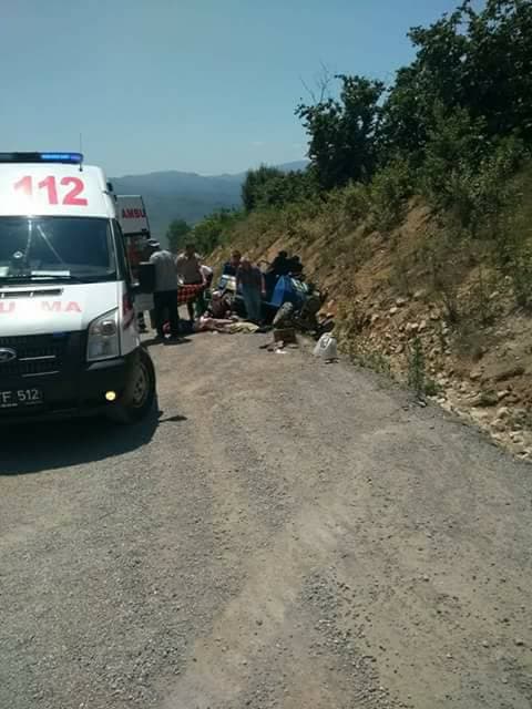 Kocaali'de feci kaza