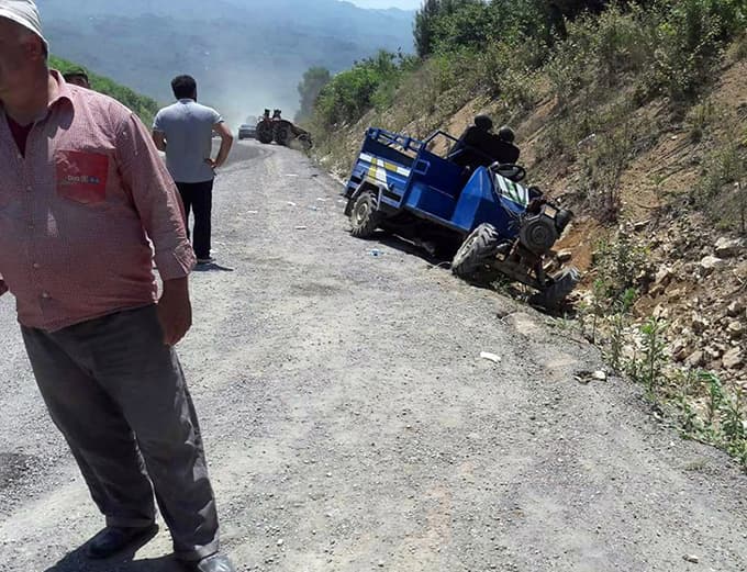 Kocaali'de feci kaza