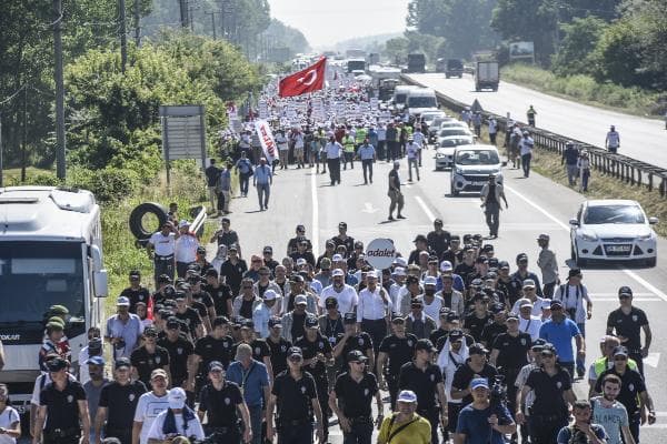 Yürüyüşün 17. günü Akyazı'dan başladı