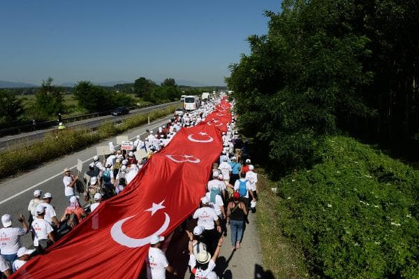 Yürüyüşün 17. günü Akyazı'dan başladı