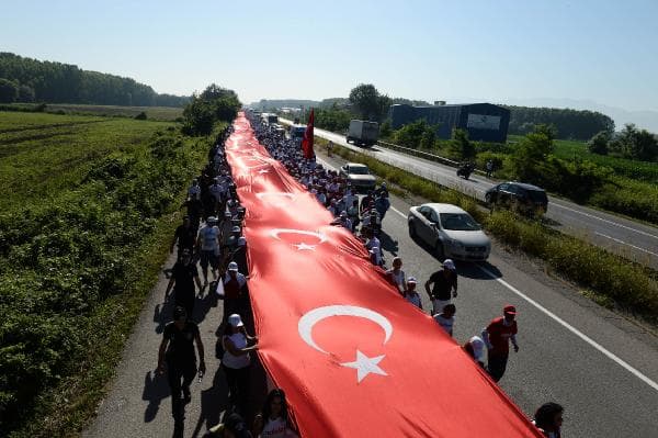 Yürüyüşün 17. günü Akyazı'dan başladı