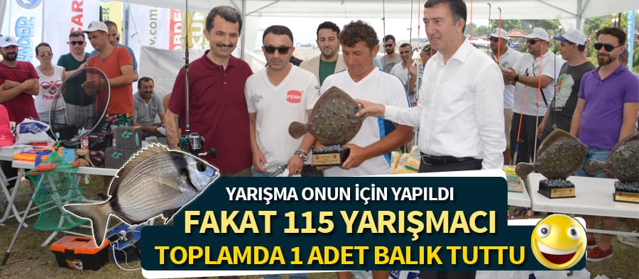 Kalkan Balığı Yarışması'nda yalnızca 1 adet balık yakalandı