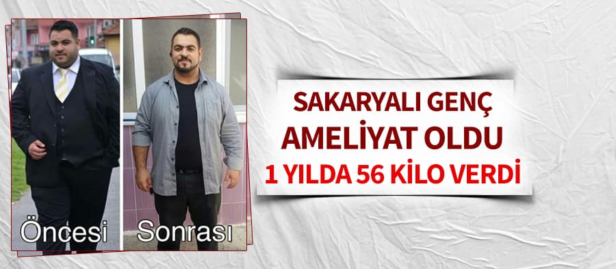 1 yılda tam 56 kilo verdi