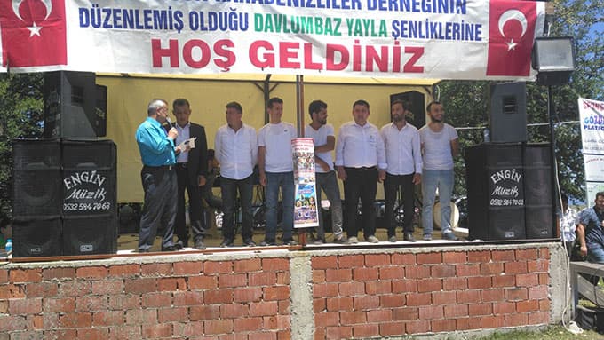 Davlumbaz Yaylası'nda şenlik