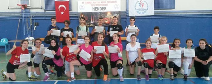 Hendek'te spor coşkusu