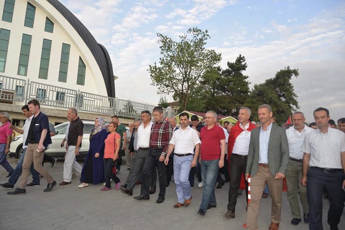 Hendek'te yürüyüş düzenlendi