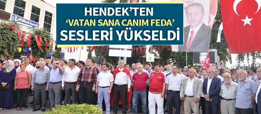 Hendek'te yürüyüş düzenlendi