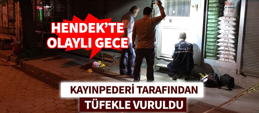 Kayınpederi tarafından tüfekle vuruldu