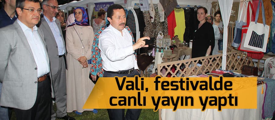 Vali sosyal medyadan canlı yayın yaptı