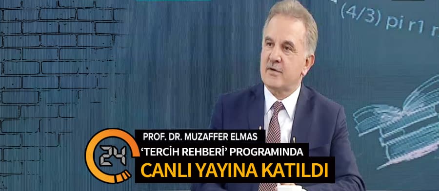 Rektör Elmas, Tercih Rehberi programına katıldı