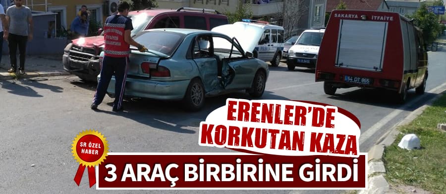 Erenler'de korkutan kaza