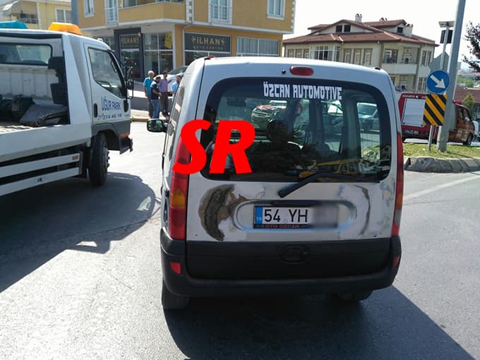 Erenler'de korkutan kaza