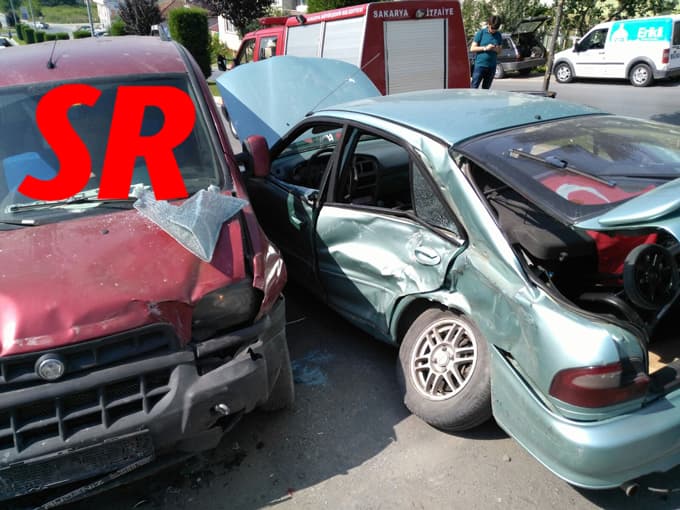 Erenler'de korkutan kaza
