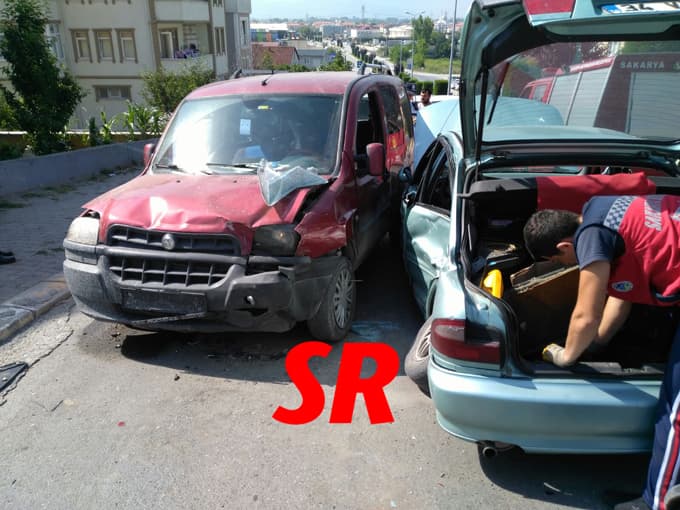 Erenler'de korkutan kaza