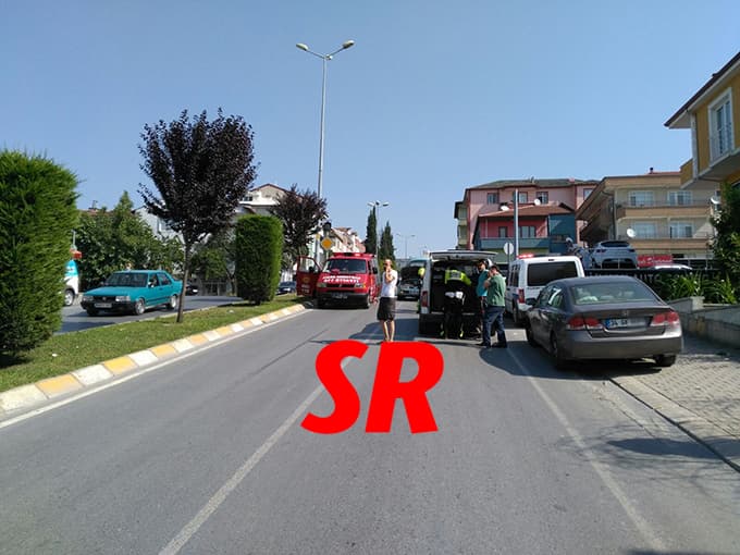 Erenler'de korkutan kaza