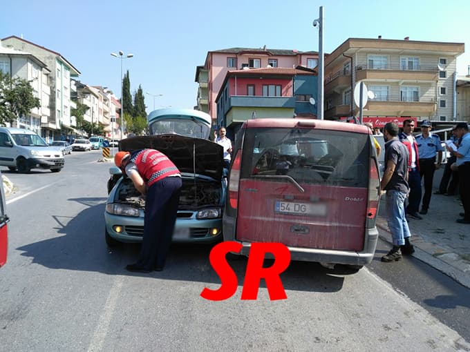 Erenler'de korkutan kaza