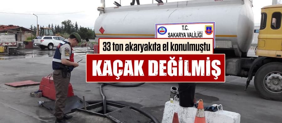 Ele geçirilen akaryakıtın kaçak olmadığı belirlendi