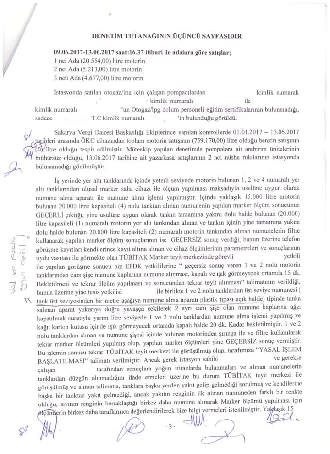 Ele geçirilen akaryakıtın kaçak olmadığı belirlendi