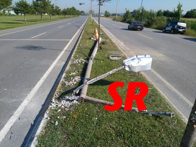 Duble yolda trafik kazası
