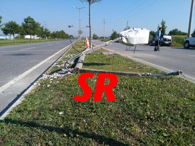 Duble yolda trafik kazası