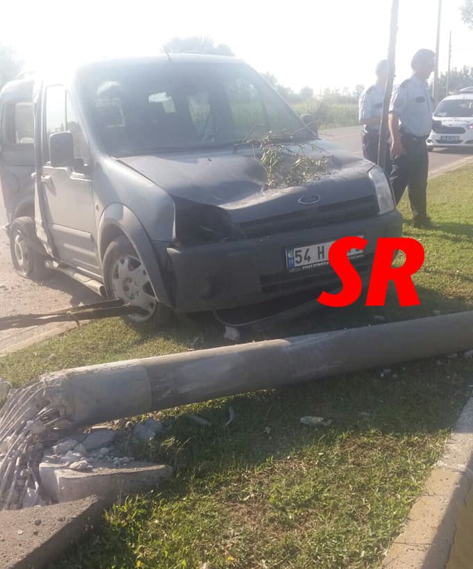 Duble yolda trafik kazası