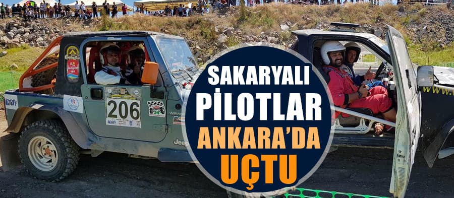 Sakaryalı pilotlar Ankara'da uçtu 