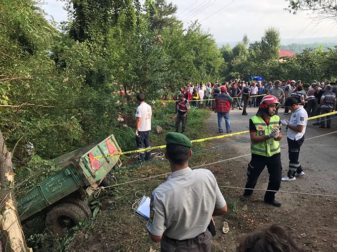 Hendek'te katliam gibi kaza