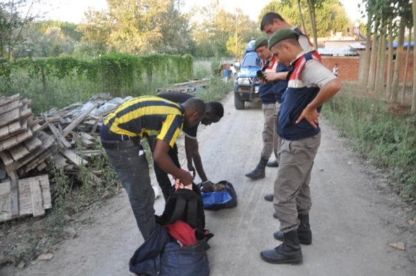 Afrikalı kaçak göçmenler Sakarya'da yakalandı