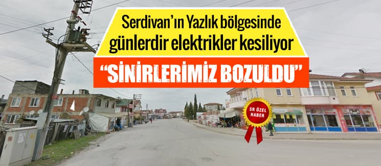 Serdivan'ın Yazlık bölgesinde elektrik kesintileri yaşanıyor
