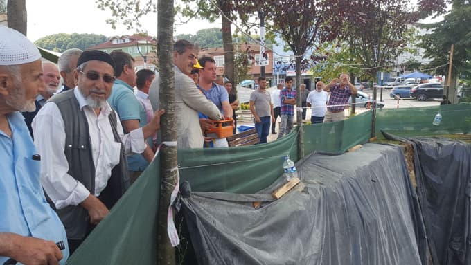 Kazımpaşa Camii'nin temelleri dualarla atıldı