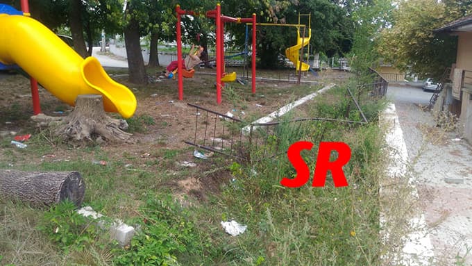 Çocuk parkı tehlike saçıyor