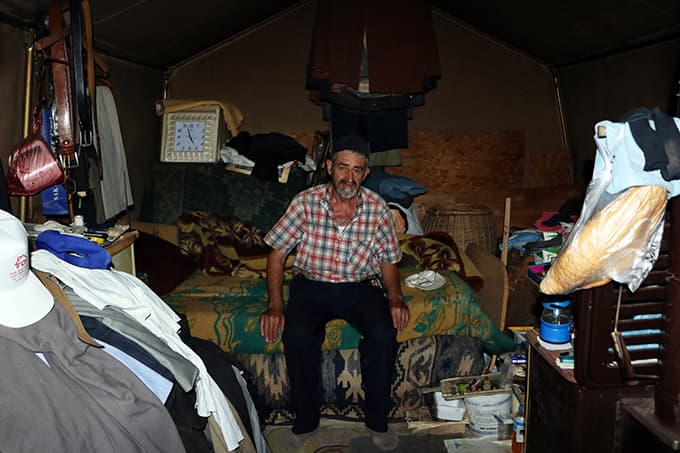 18 yıldır çadırda yaşıyor