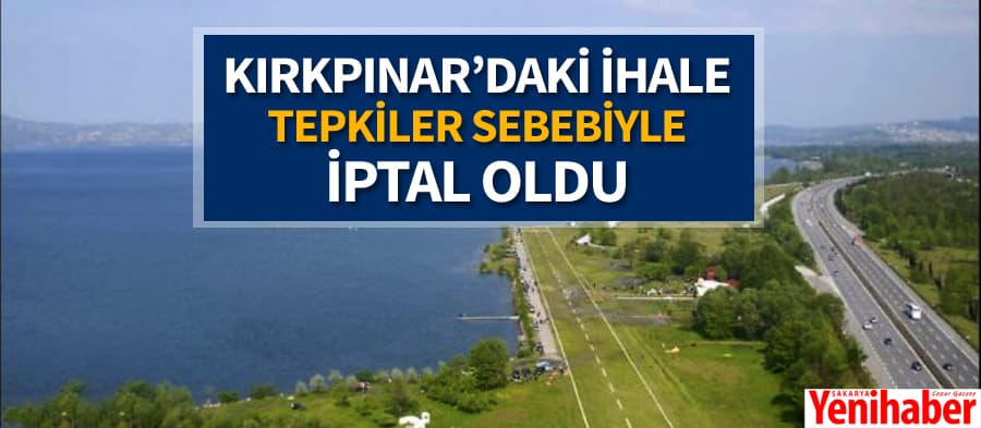Sosyal medyadaki tepkiler ihaleyi iptal ettirdi