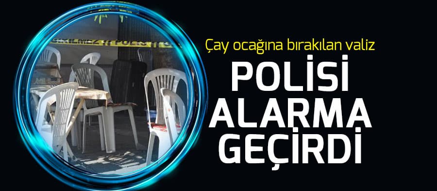 Şüpheli bavul polisi alarma geçirdi