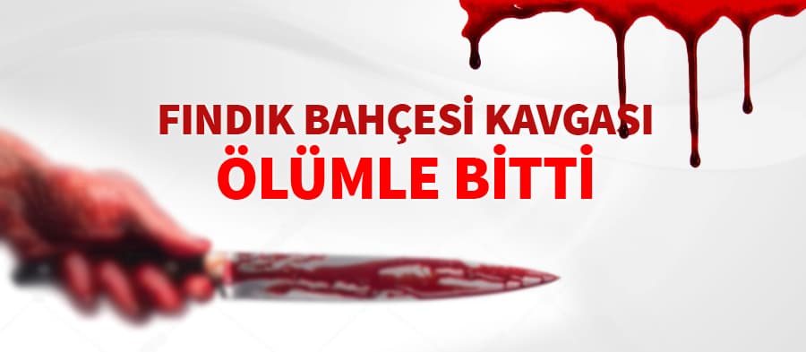 Fındık bahçesi kavgası ölümle bitti