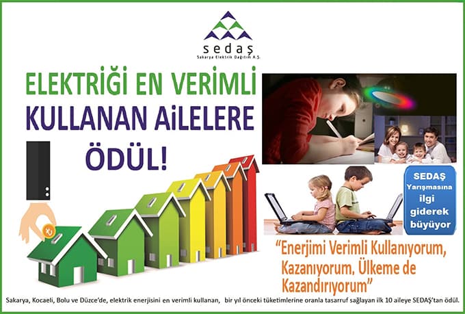 SEDAŞ'tan verimli elektrik kullanan 10 aileye ödül