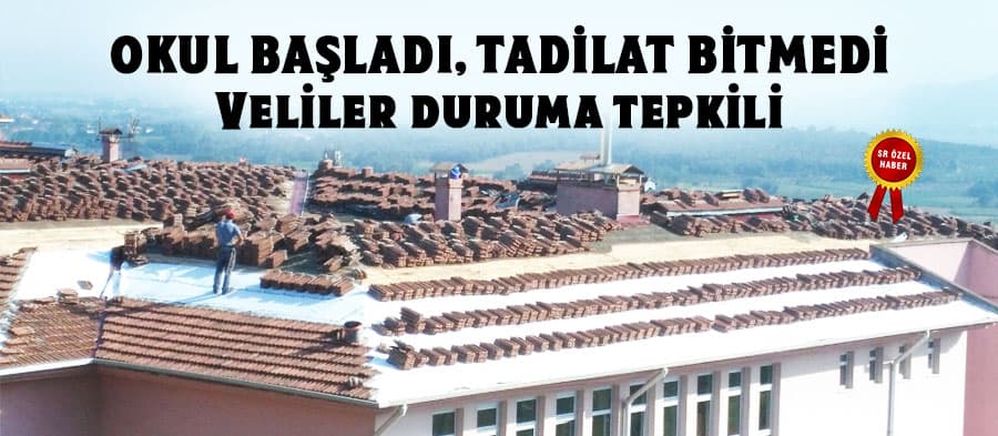 Okul başladı, tadilat bitmedi