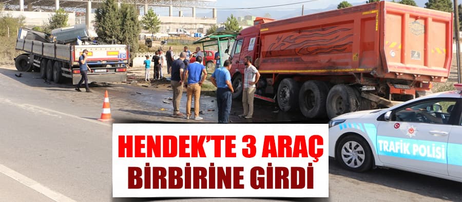 3 araç birbirine girdi