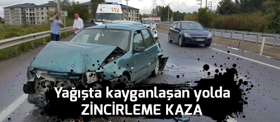 Sakarya'da zincirleme trafik kazası: 3 yaralı