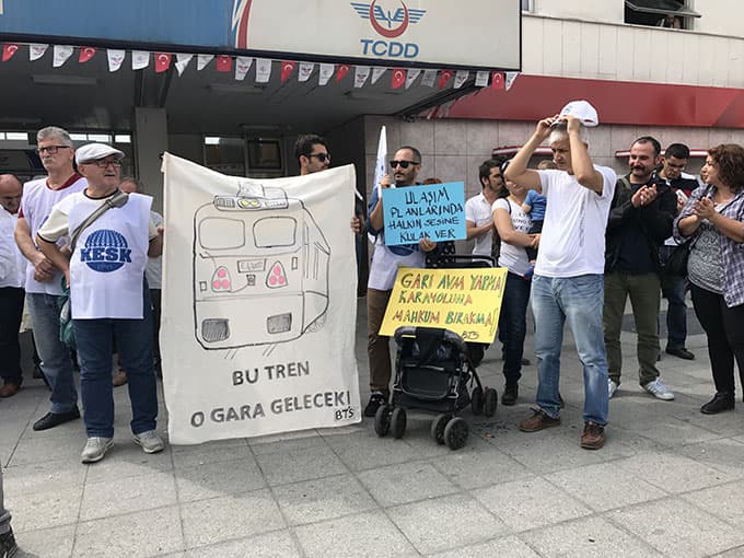 Ada Express'i için eylem yaptılar