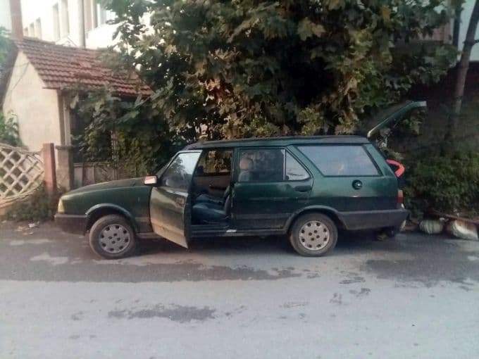 Gaz sızdıran otomobil korku dolu anlar yaşattı